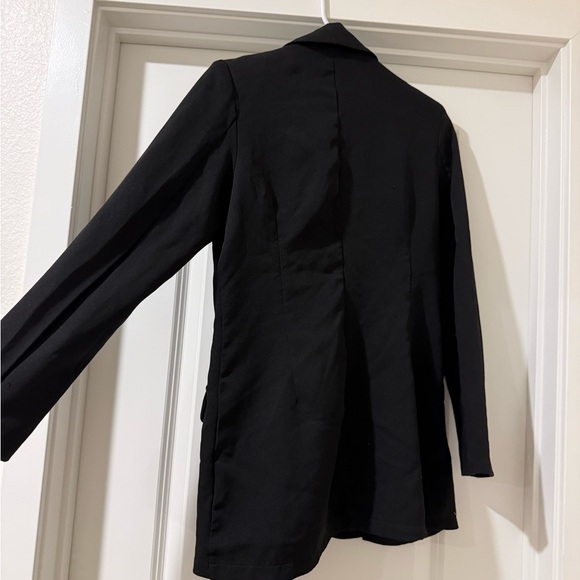 SHEIN Black Single-Breasted Blazer Jacket - Picture 2 of 2
